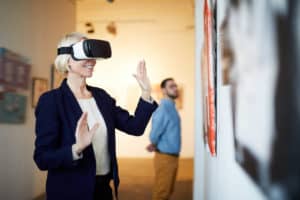 Woman In Vr Museum